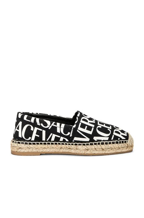 scarpe versace basse bianche e nere|scarpe versace espadrilla.